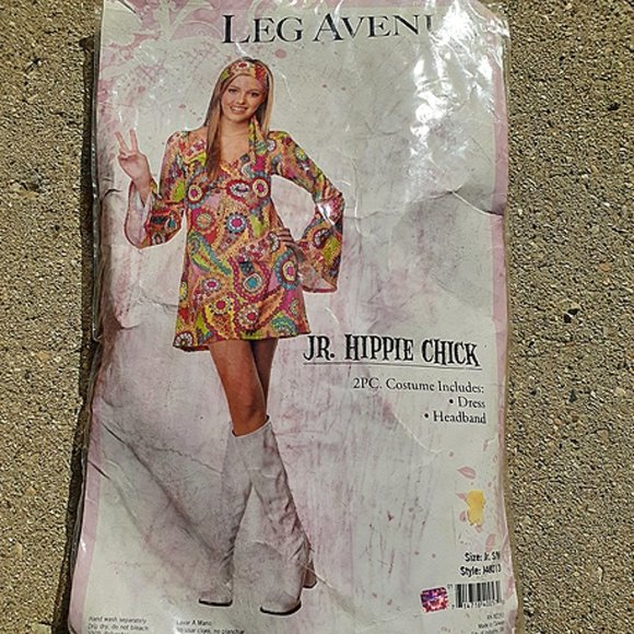Other - FLOWER Child Hippie Chick Teen Costume Jr S/M